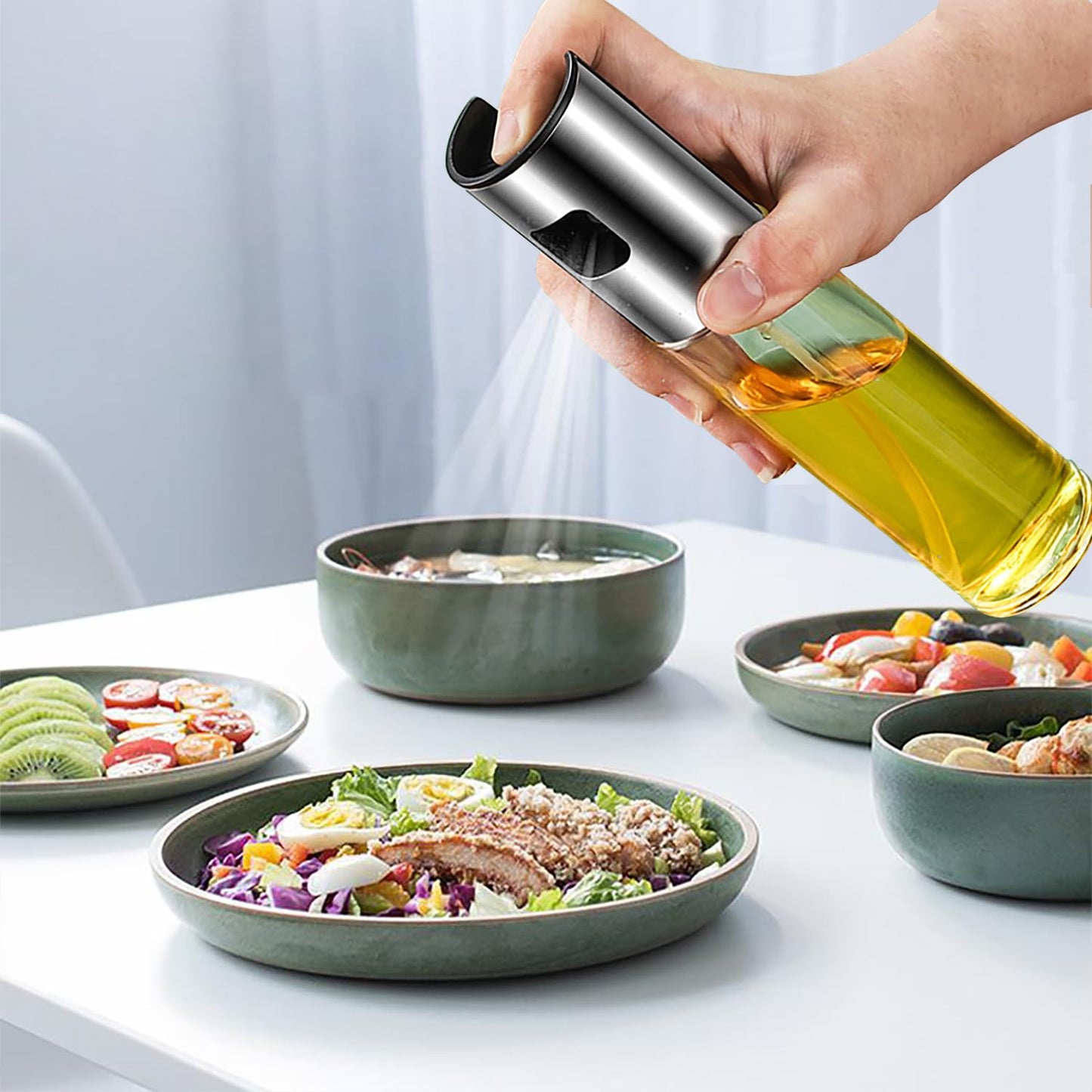 Food-grade Glass Oil Spray Transparent Bottle for Cooking 100ML