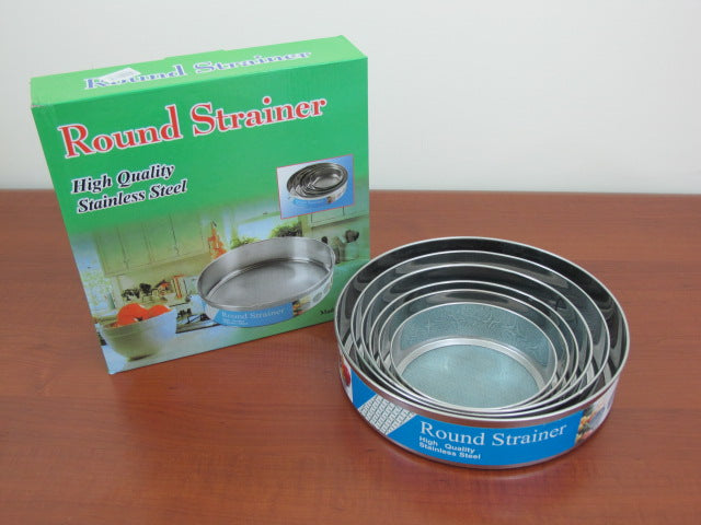 6 Pcs Stainless Steel Flour Sieve 60 Mesh Thickened Sesame Baking Tools Holding Ultrafine Flours Sift Kitchen Cake Accessories