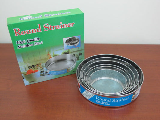 6 Pcs Stainless Steel Flour Sieve 60 Mesh Thickened Sesame Baking Tools Holding Ultrafine Flours Sift Kitchen Cake Accessories
