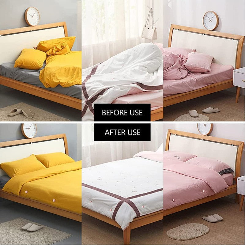 Mushroom Bed Clip, Blanket Buckles Bed Sheet Fixator Gripper, Double Press Bedspread Holder,