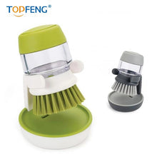 PREMIUM Dish Washing Brush With Liquid Soap Dispenser