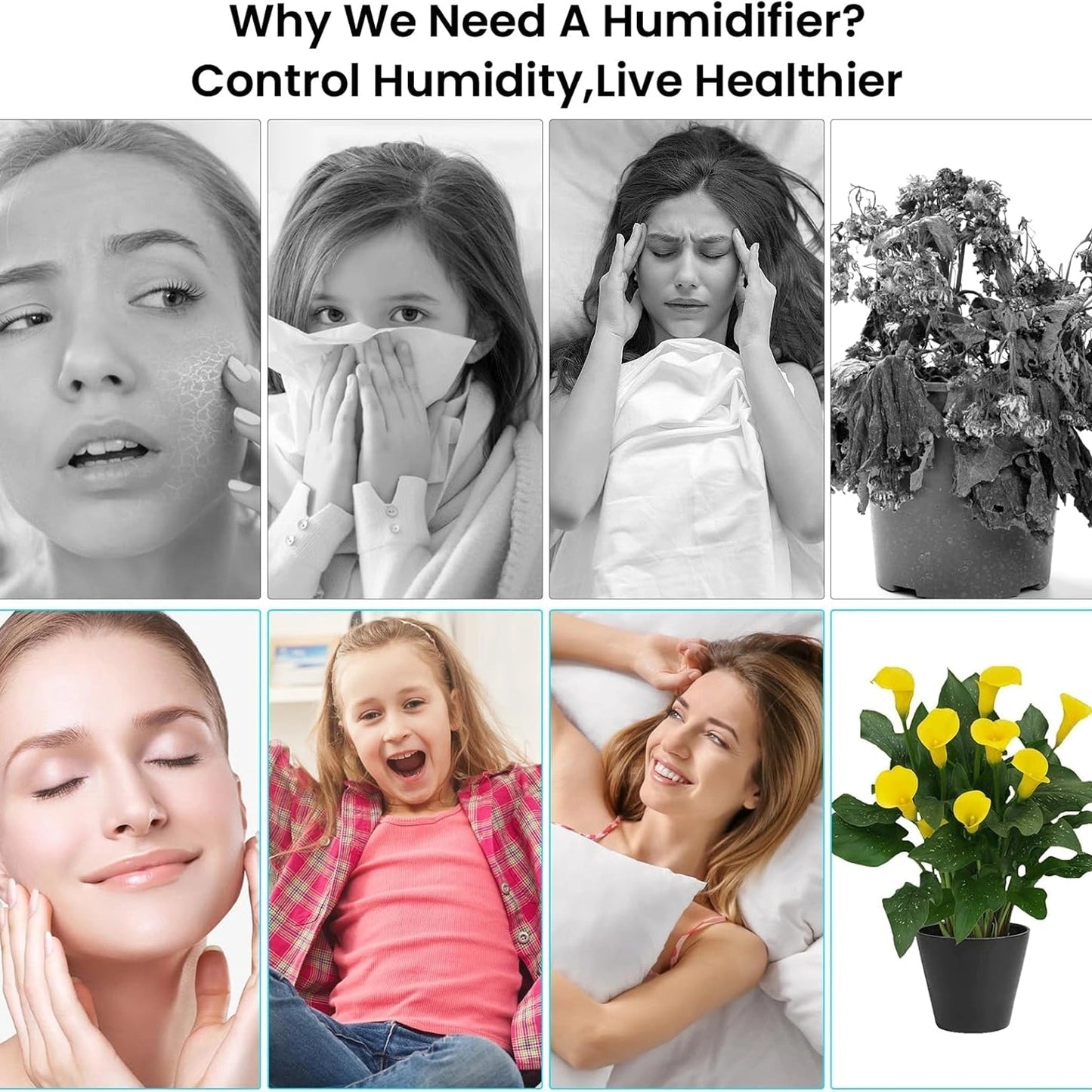 Portable Mini USB Humidifier with Night Light