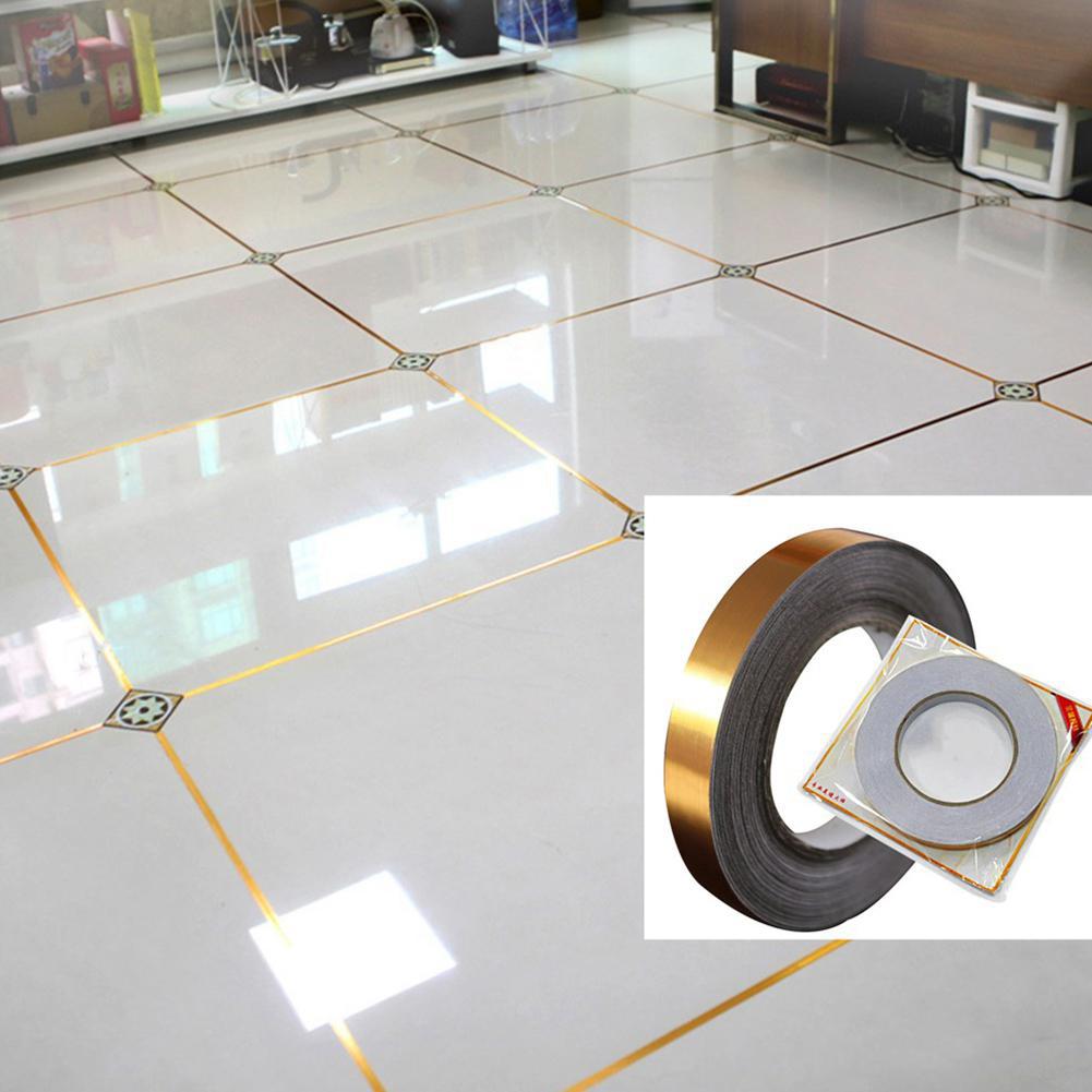 Self-Adhesive Golden Decoration Tape For Home Floor Tiles and Wall Décor