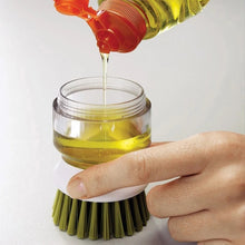 PREMIUM Dish Washing Brush With Liquid Soap Dispenser