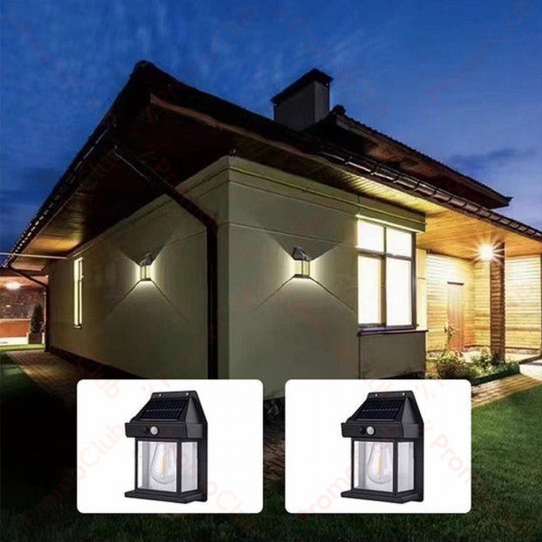 Solar Tungsten Wireless Outdoor Led Wall Light With Human Sensor Bulb Waterproof Garden Landscape Villa Courtyard Decor Night Light