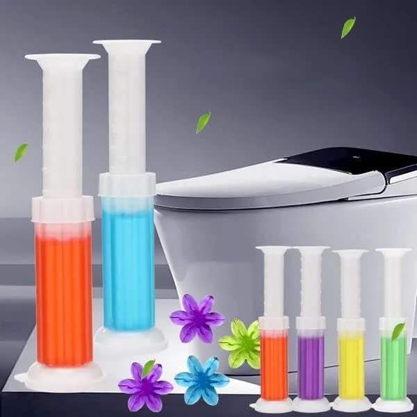 Freshener Toilet Cleaner Gel Flower Stamp