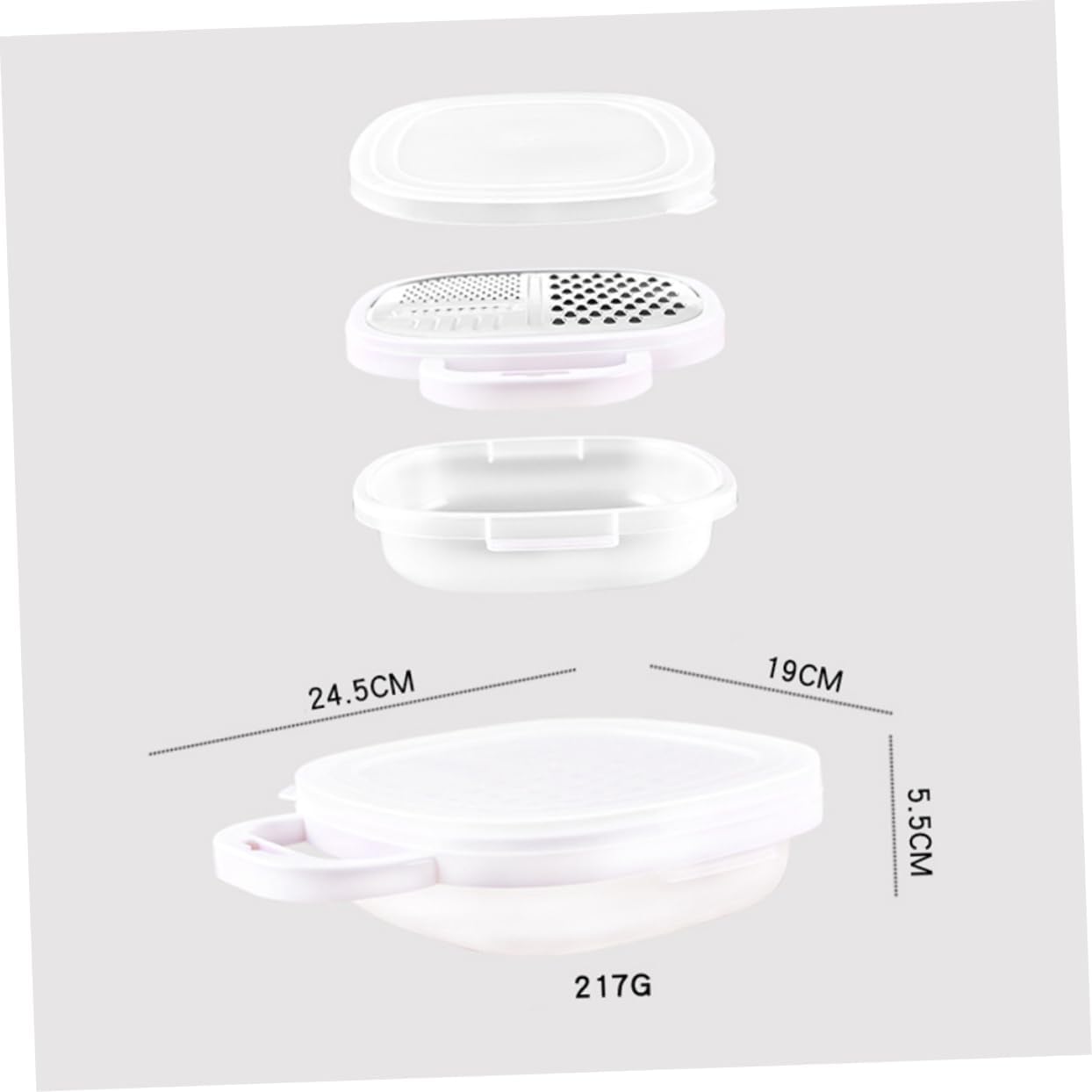 4-In-1 Multi-Purpose Vegetable Grater & Slicer with Storage Container