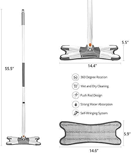 X-Type Microfiber Floor Cleaning mop 360