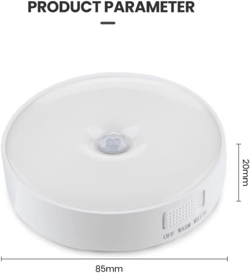 Motion Sensor LED Night Light – Automatic ON/OFF | USB Rechargeable