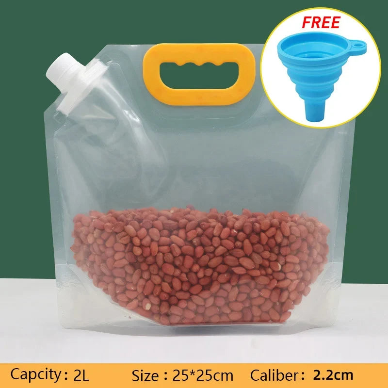 Grain Moisture-proof Sealed Bag (2.5L) ( Free Funnel )