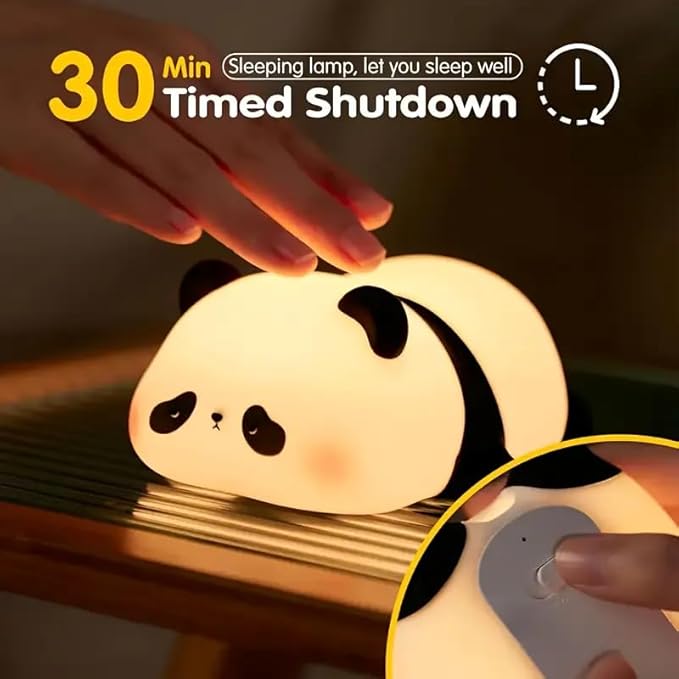 Cute Panda Silicon LED Lamp Light