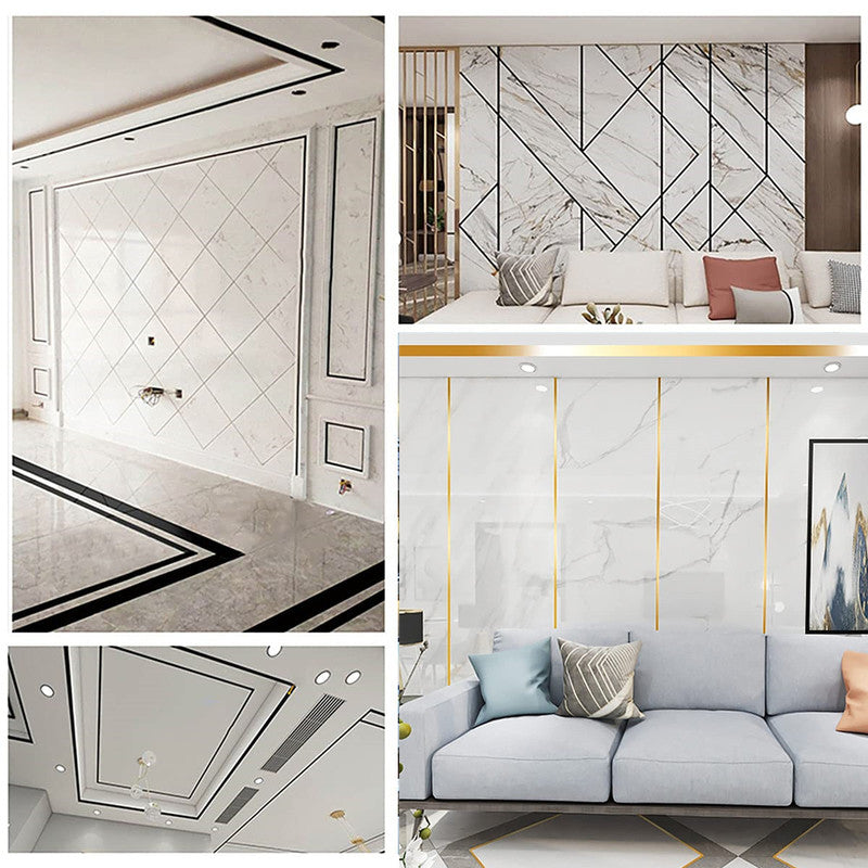 Self-Adhesive Golden Decoration Tape For Home Floor Tiles and Wall Décor