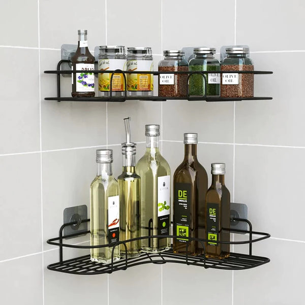 Corner Shelf Organizer – Wall-Mounted Space Saver for