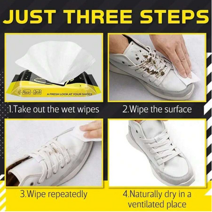 Disposable Shoe and bags Cleaning Wet Wipes For Quick Shine