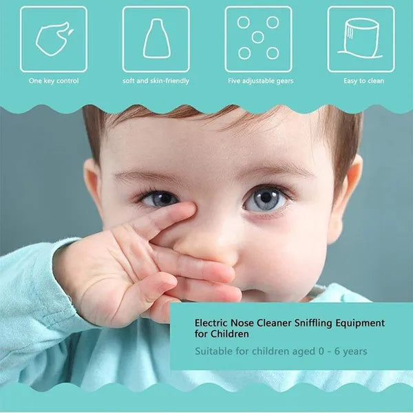 BABIES BLOOM Baby Nasal Aspirator Electric Safe Hygienic Nose Cleaner for Newborns and Toddlers