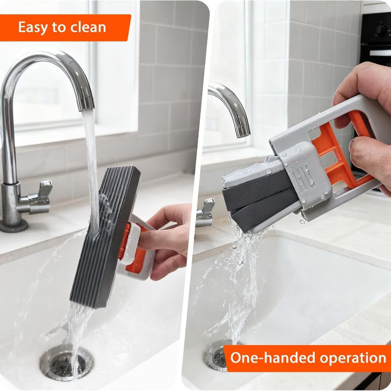 Mini Mop Sponge Mop Suitable for Kitchen Bathroom Living Room and Car Cleaning Ceramic Drill Floor Cleaning