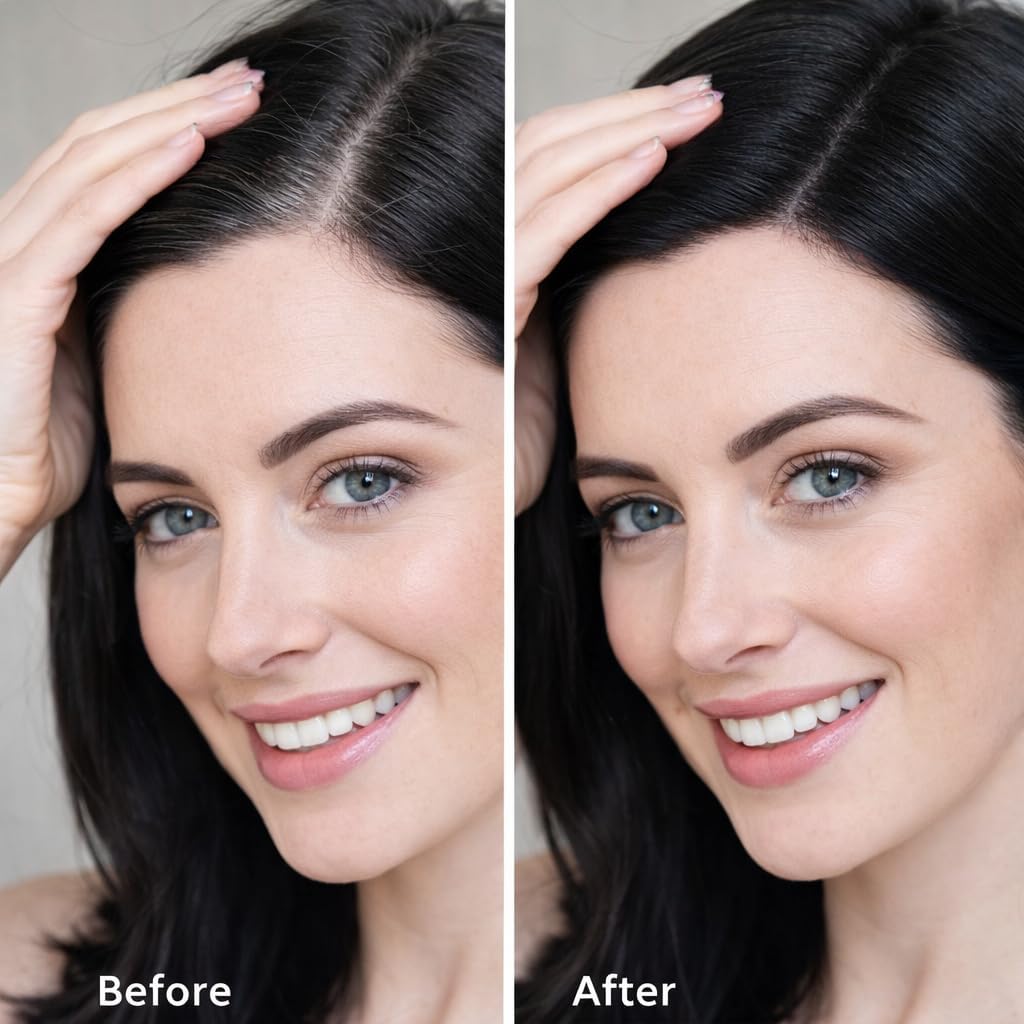 Magic Hair Dye Stick with Comb for Root Touch Up, Instant Grey Hair