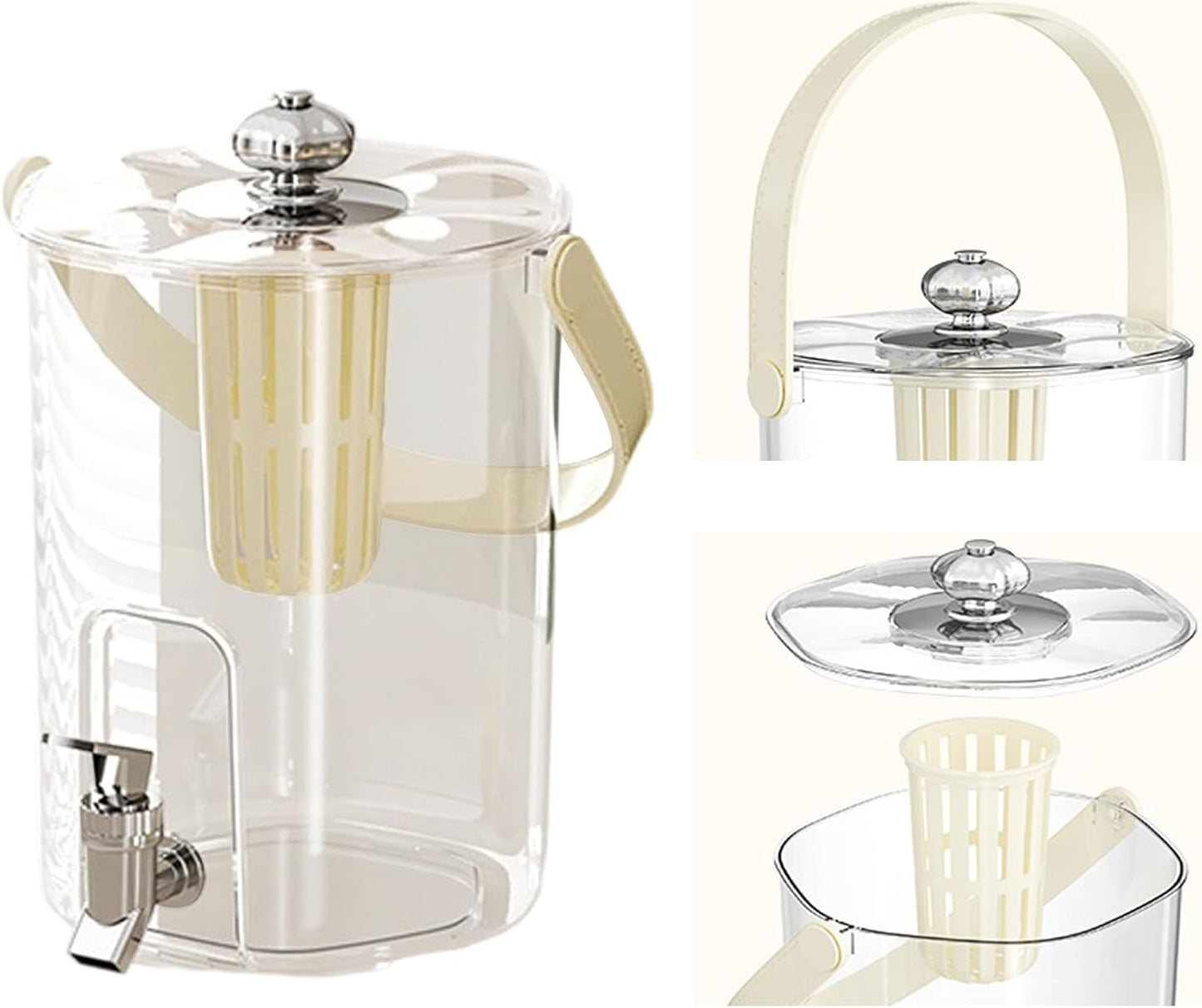 5L Luxury Acrylic Drink Dispenser with Infuser