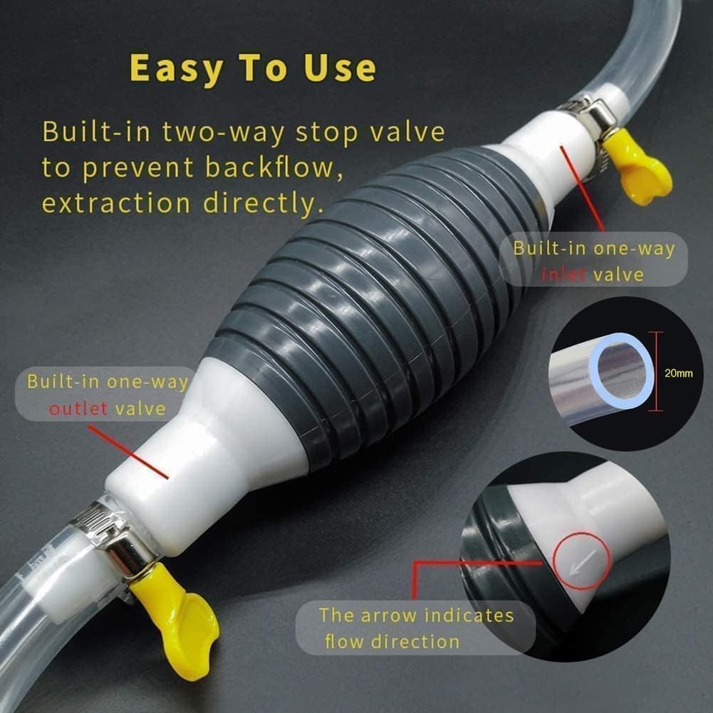 Vmoni Fuel Transfer Pump Kit Tank Sucker Newest High Flow Oil Pump, Diesel Pump, Petrol Pump Kit