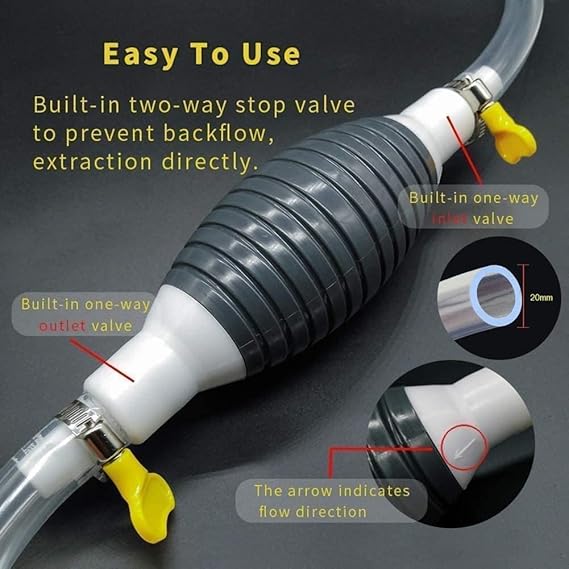 Vmoni Fuel Transfer Pump Kit Tank Sucker Newest High Flow Oil Pump, Diesel Pump, Petrol Pump Kit