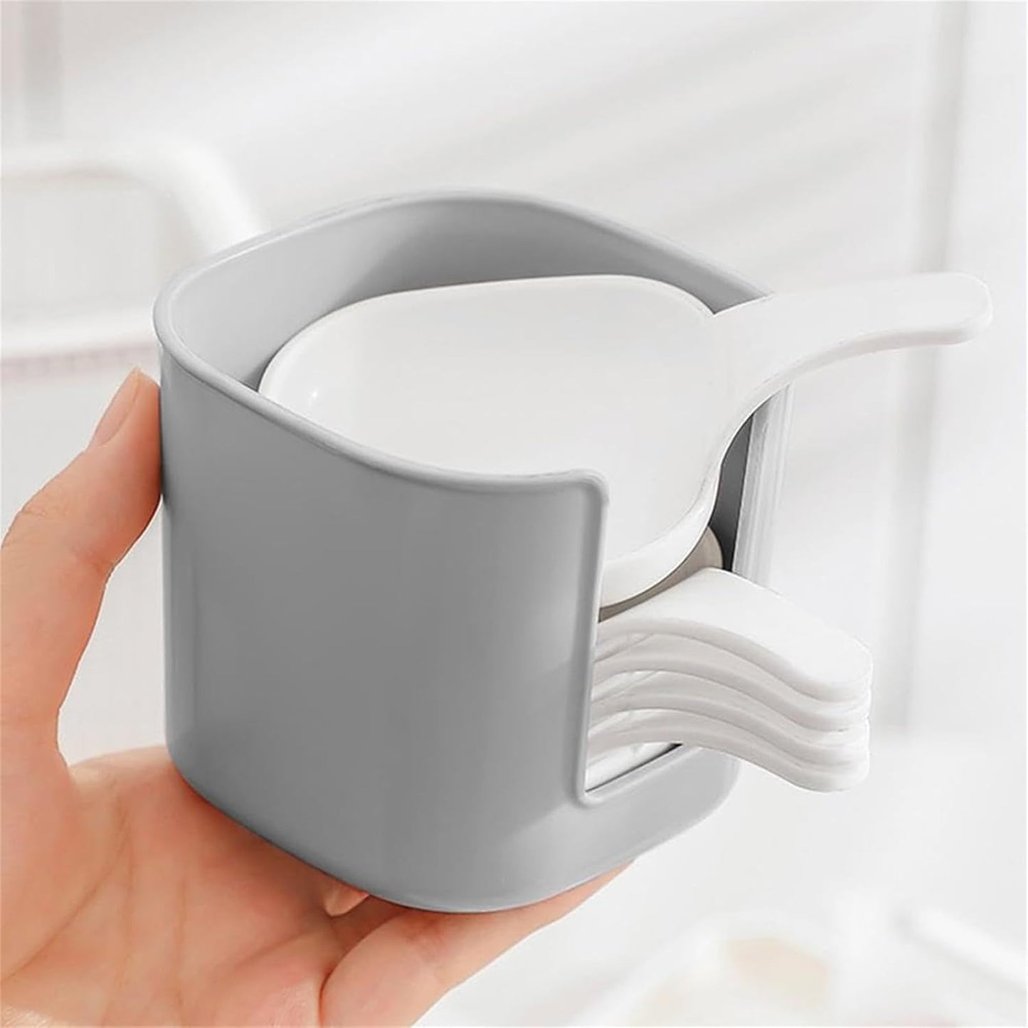 6-Piece Sauce Serving Bowls Set with Stacked & Handle for Chili Sauce, Appetizer, Dessert