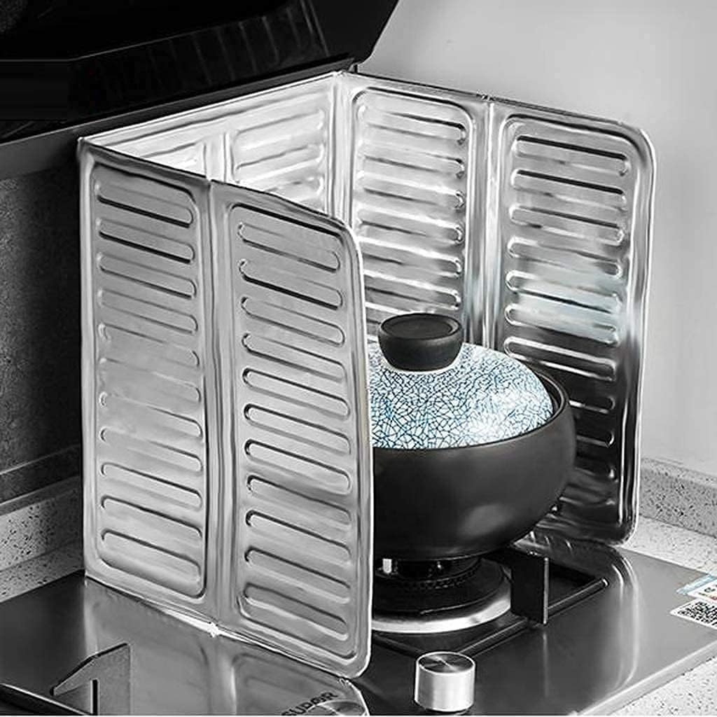 3-Slides Foldable Aluminum Stove Splatter Guard