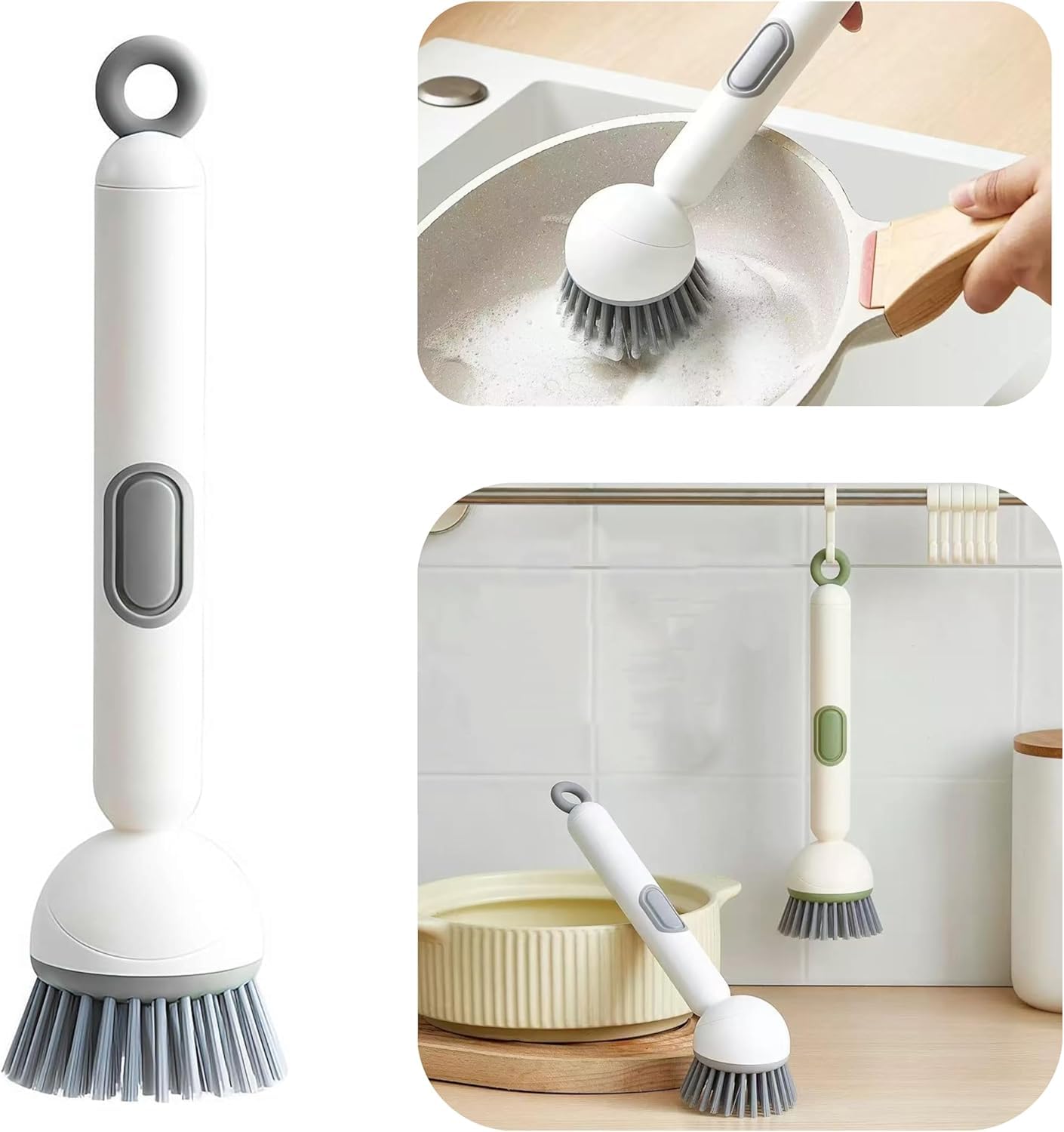 2-in-1 Automatic Liquid Soap Dispensing Brush