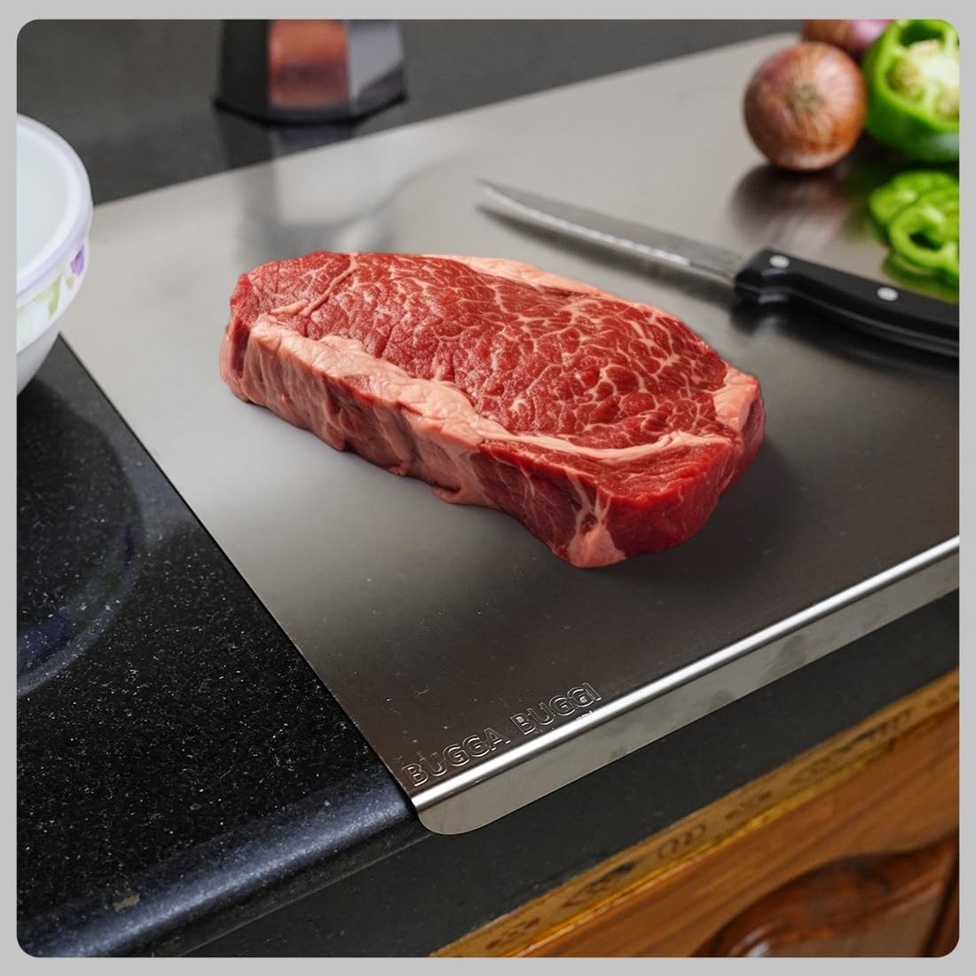 Premium 304 Stainless Steel Cutting Board – Durable, Hygienic, and Non-Slip Chopping Surface