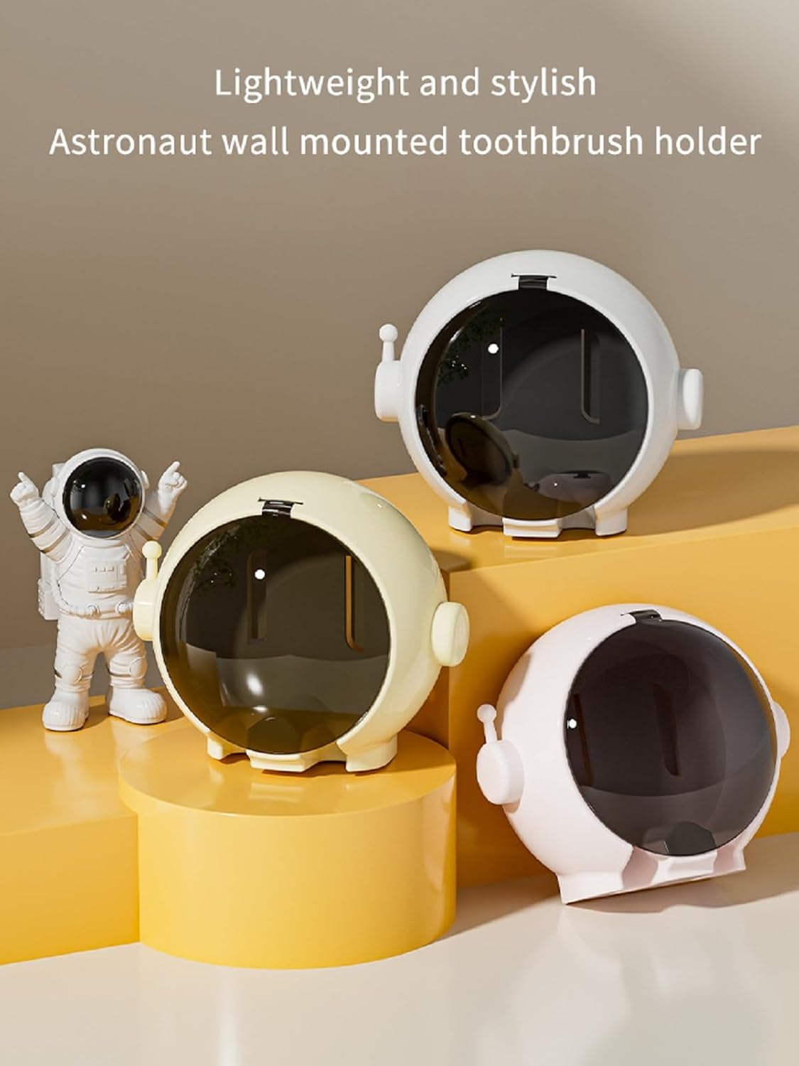 Wall Mounted Astronaut Toothbrush Holder