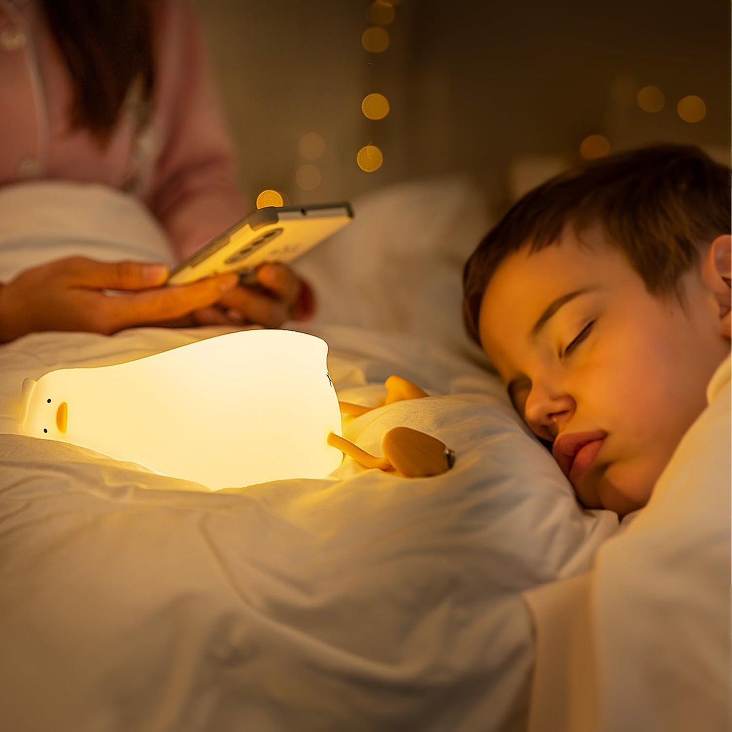 Cute Duck Night Light with Soft Glow