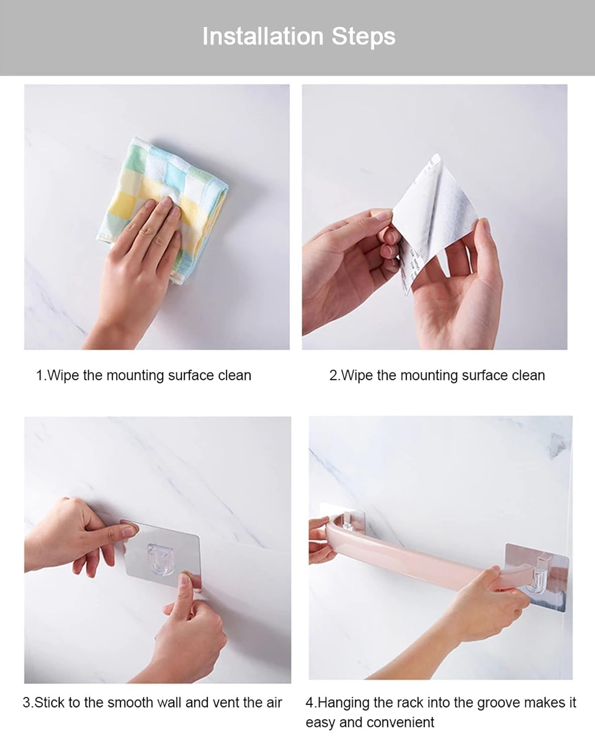 Multipurpose Wall-Mounted Space-Saving Storage Rack