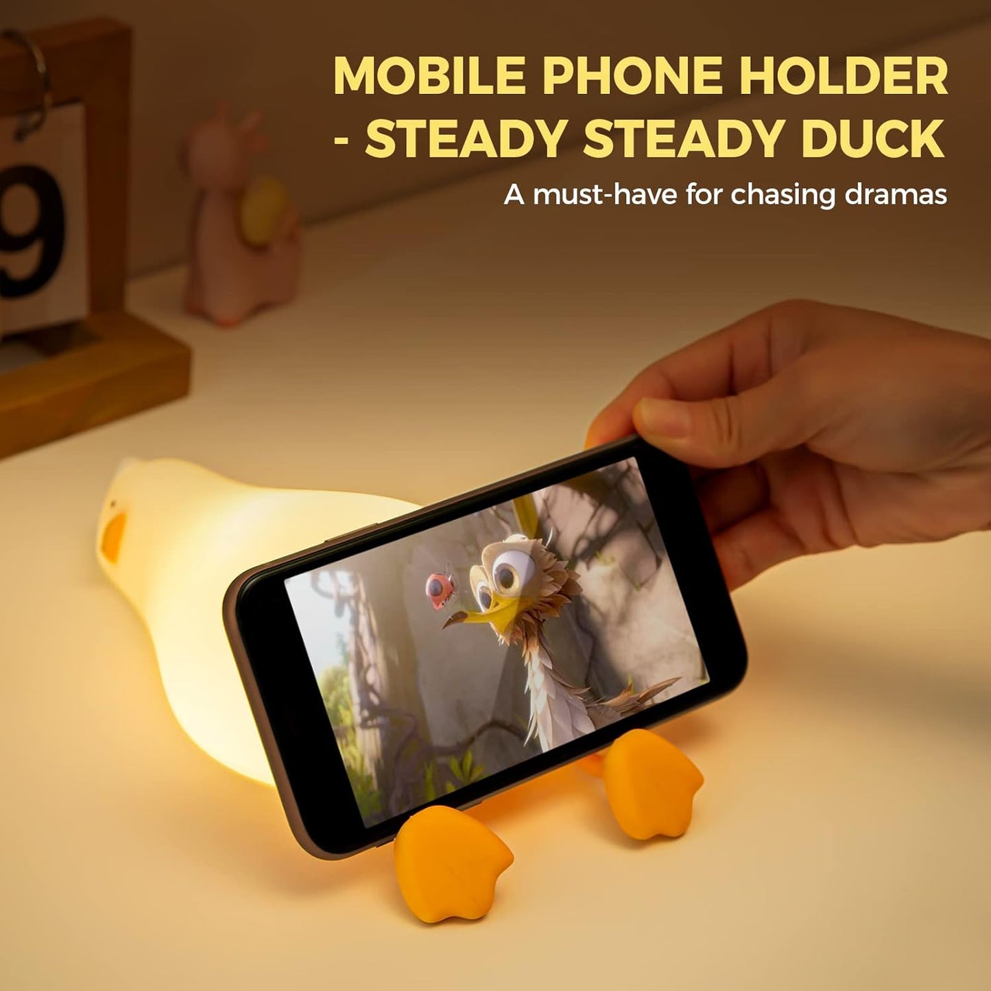 Cute Duck Night Light with Soft Glow