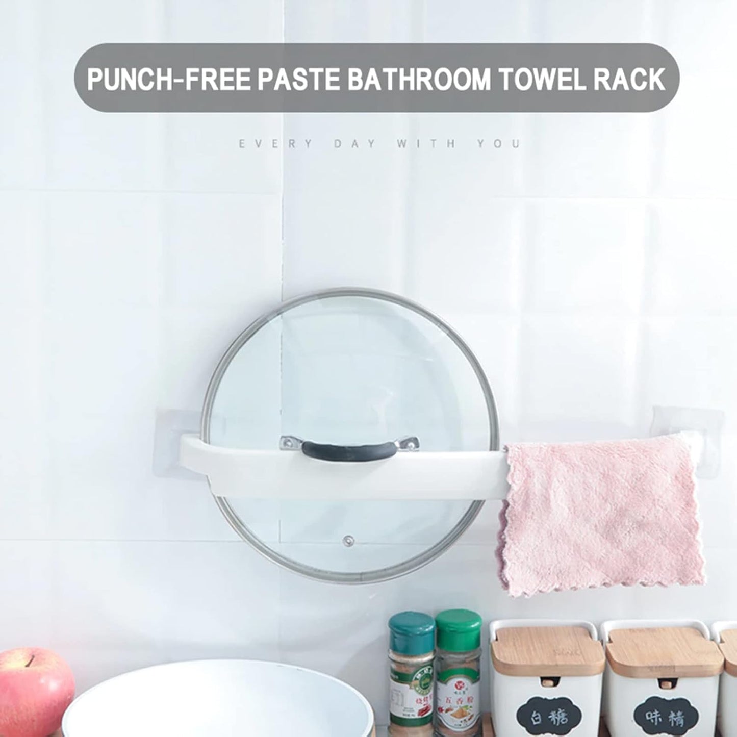 Multipurpose Wall-Mounted Space-Saving Storage Rack