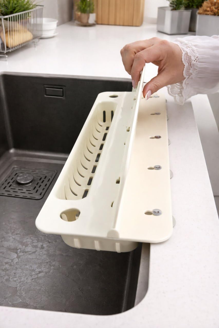 2 In 1 Kitchen Sink Splash Guard with Suction Cups