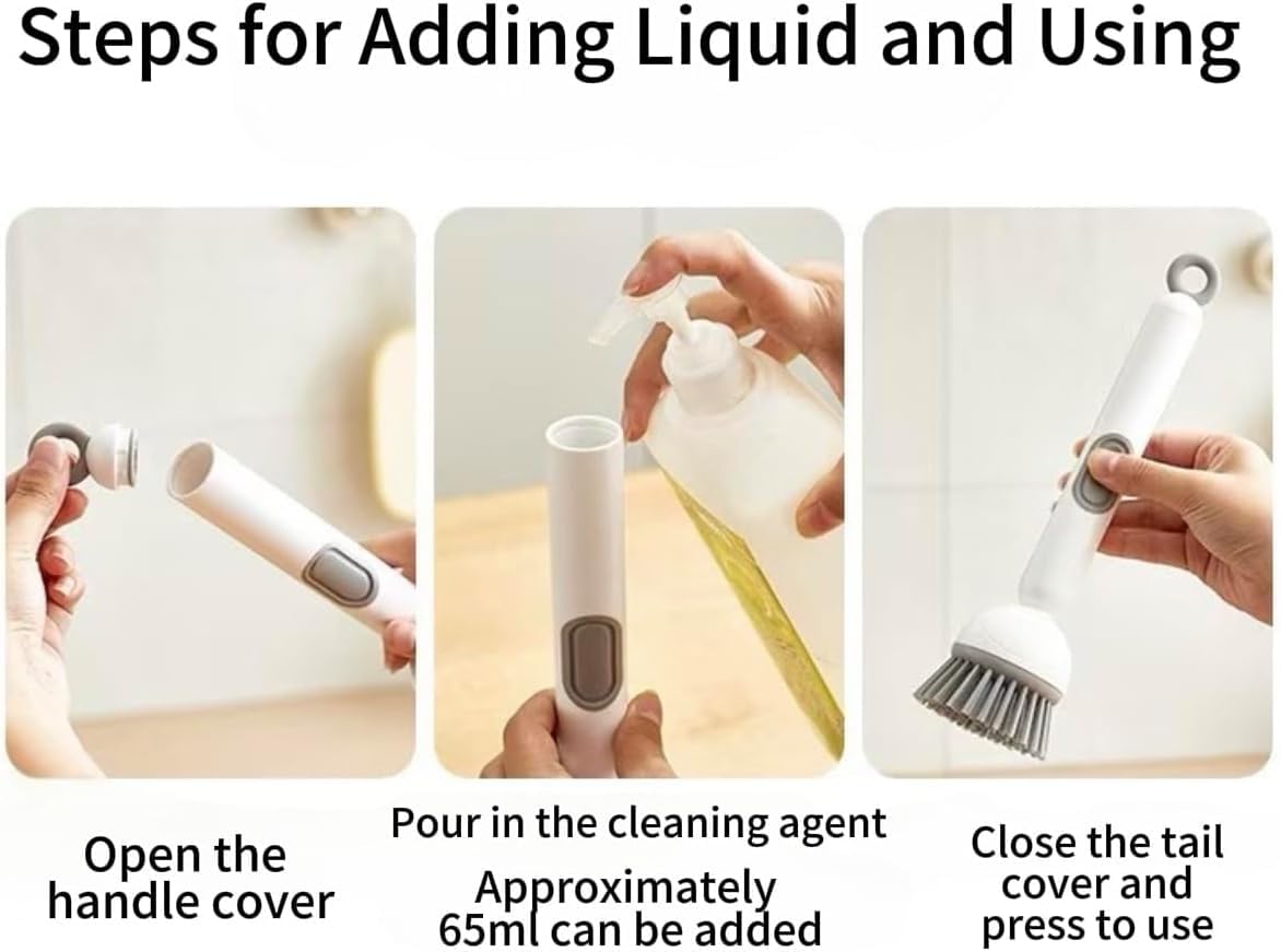 2-in-1 Automatic Liquid Soap Dispensing Brush