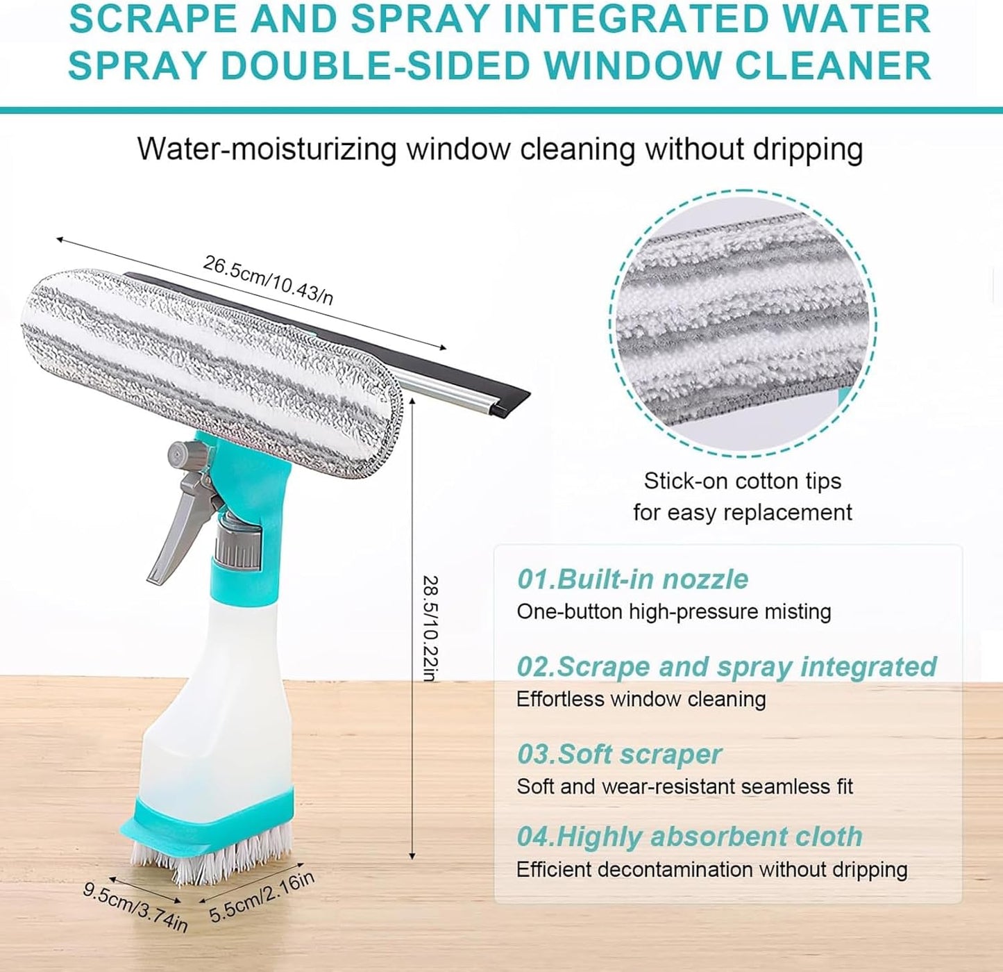 4 in 1 Window Cleaning Kit,