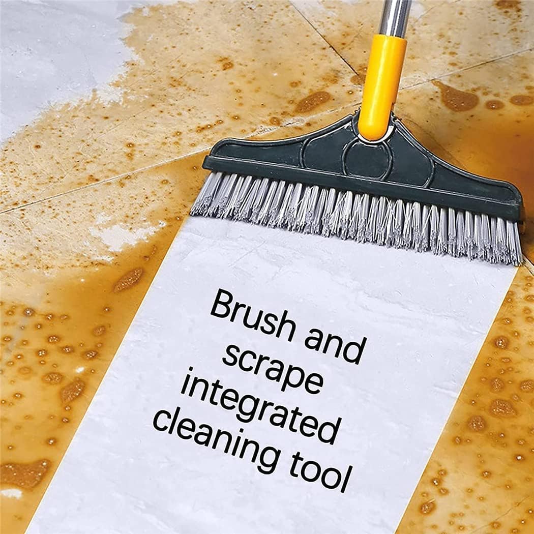 2 in 1 Floor Brush Scrubber with Long Handle