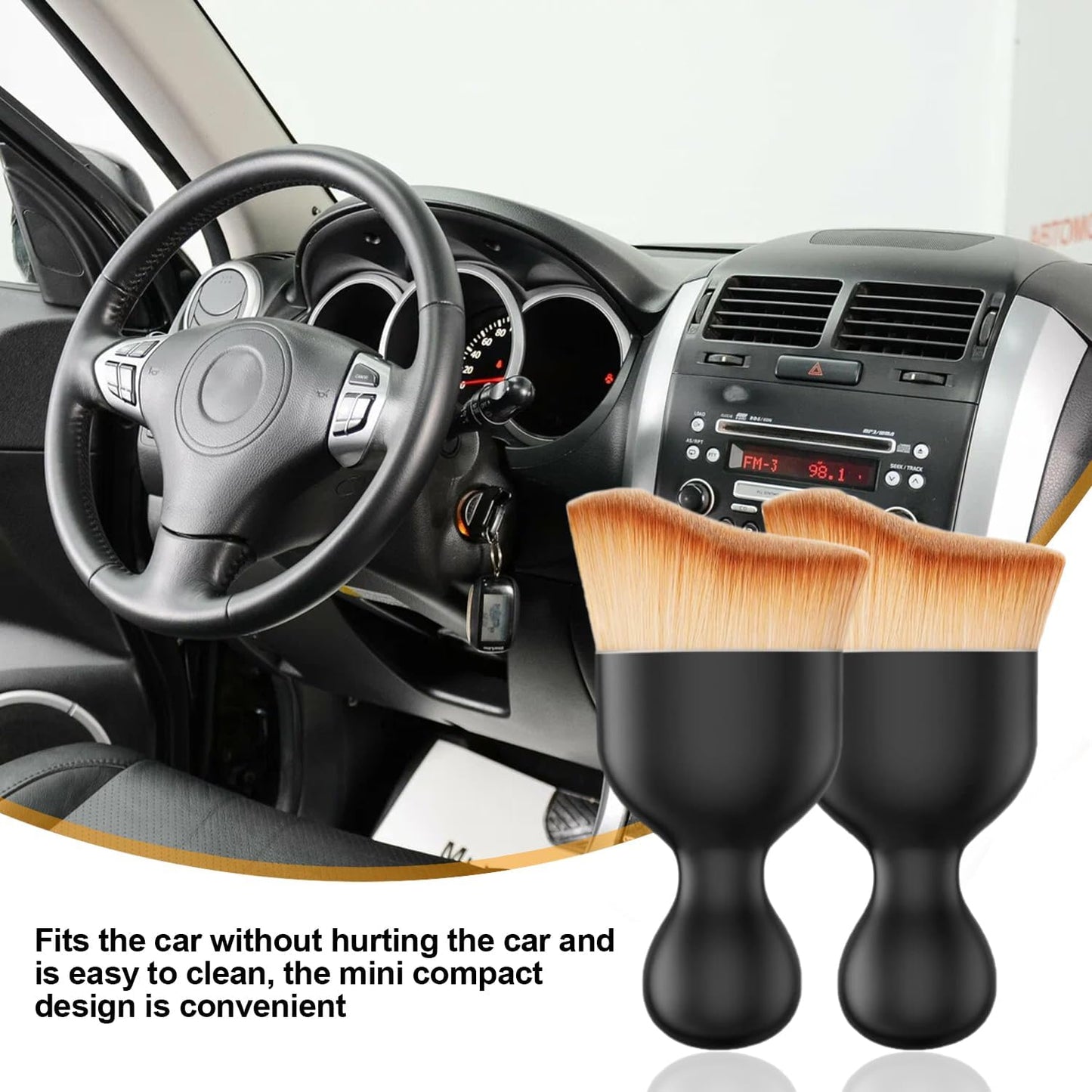 Premium Car Interior Dust Cleaning Soft Brus