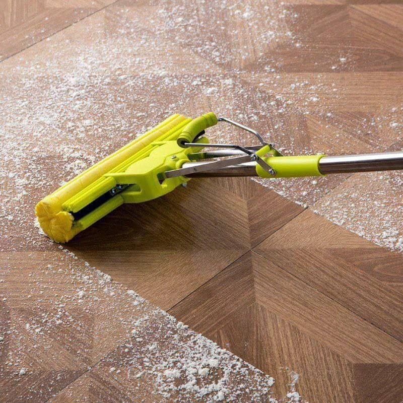 Sponge Floor Cleaning Mop & Window Cleaner with Adjustable Handle