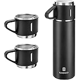 3 Cup Double-Layer Stainless Steel Vacuum Flask Set