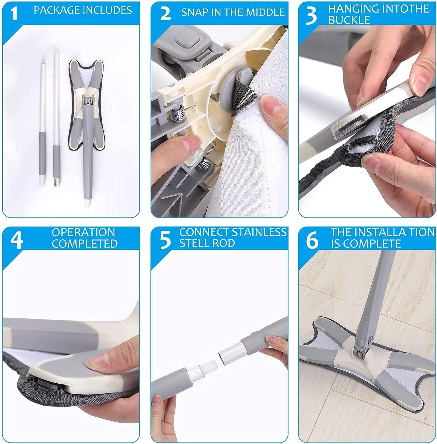 X-Type Microfiber Floor Cleaning mop 360