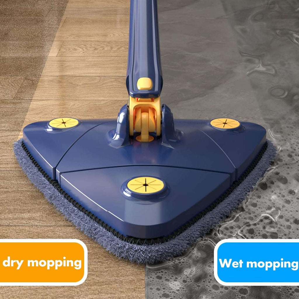Triangle Mop 360 Rotating Adjustable With Twist Squeeze Wall & Floor Cleaner