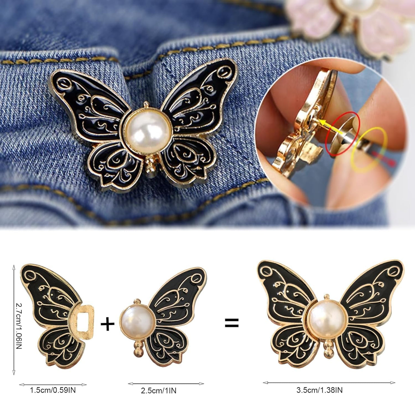 Detachable Butterfly Clips