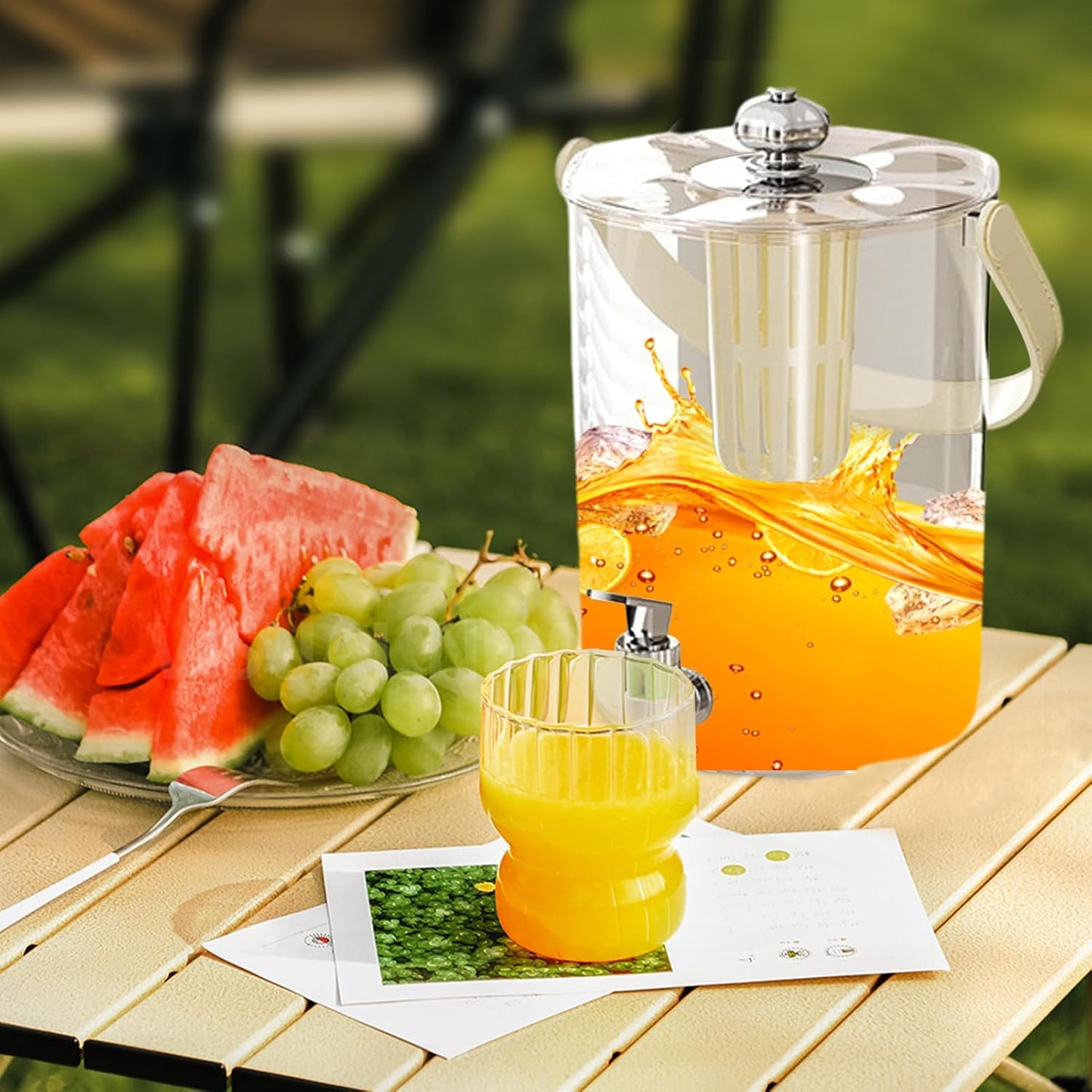 5L Luxury Acrylic Drink Dispenser with Infuser