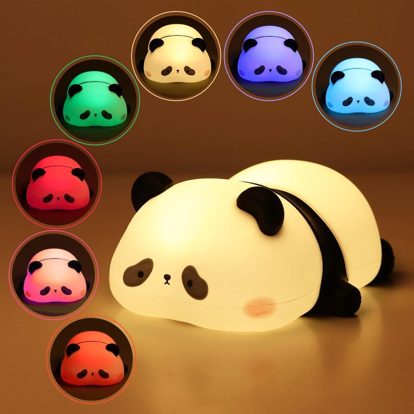 Cute Panda Silicon LED Lamp Light