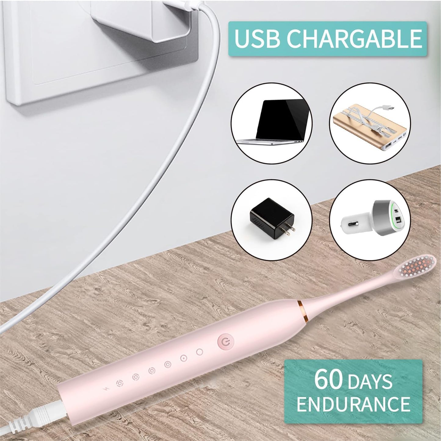 Ultrasonic Sonic Electric Toothbrush
