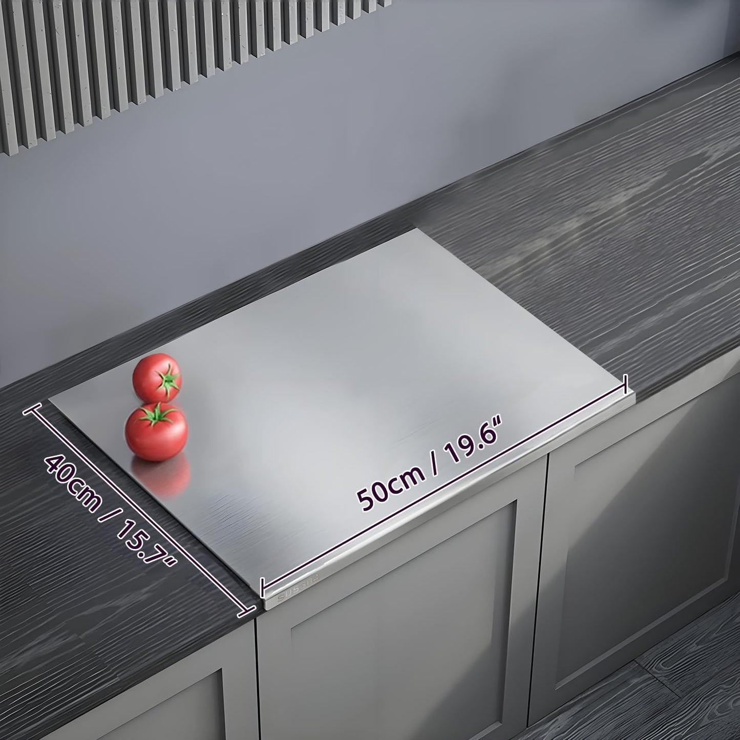 Premium 304 Stainless Steel Cutting Board – Durable, Hygienic, and Non-Slip Chopping Surface