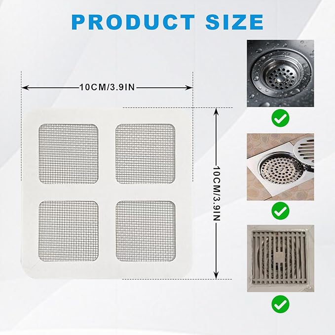 Multifunctional  Self Adhesive Floor Drain Sticker Patch For Kitchen Bathroom Sink Strainer