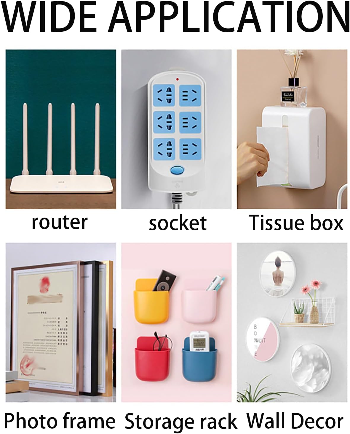 Magic Double-Sided Wall Hooks – Strong Grip No Drill