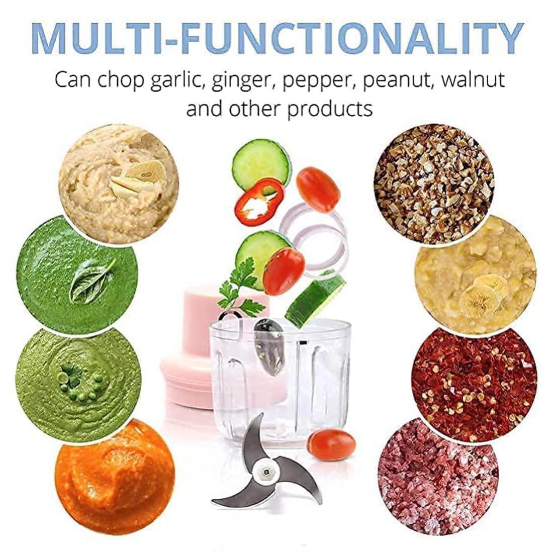 🥗 Wireless Electric Food Chopper 250ML  🥗